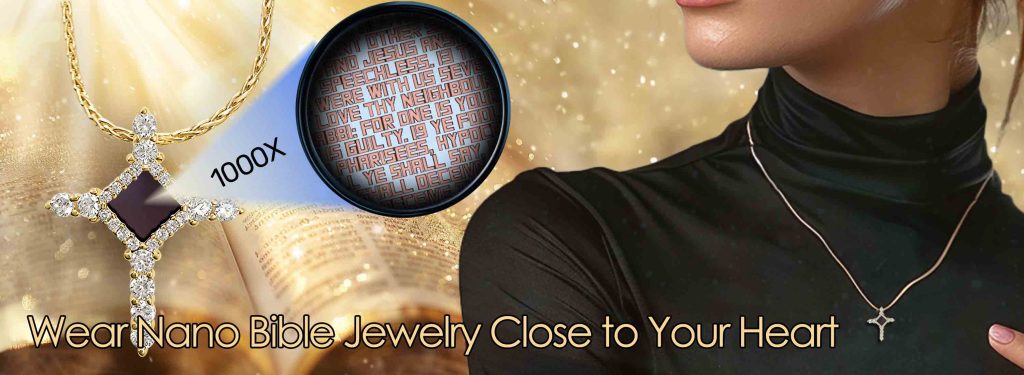 Biblical Gifts for Women Featuring Elegant Dainty Gold Necklace With Bible Inside My Nano Jewelry
